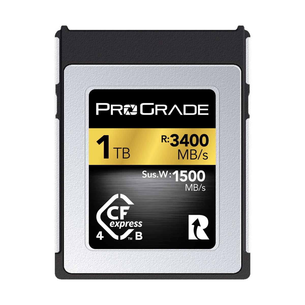 プログレード CF Express TYPE B 128GB GOLD ProGrade Digital 128GB CFexpress 2.0 Type B Gold Memory Card