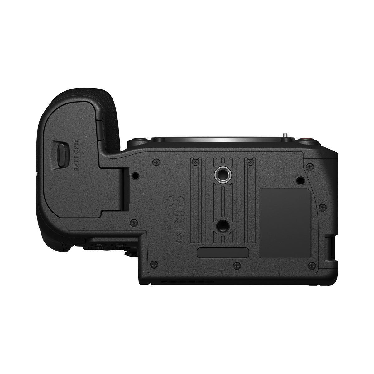 Canon C50 Cinema Camera Body Bottom View Available at Pictureline