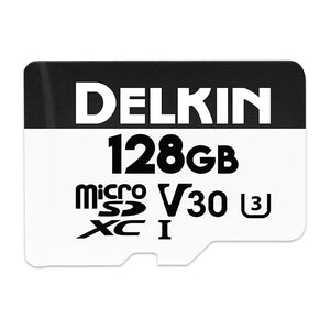 Delkin Devices 128GB UHS-I microSDXC (v30) Memory Card with SD Adapter