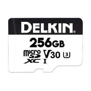 Delkin Devices 256GB  UHS-I microSDXC (v30) Memory Card with SD Adapter