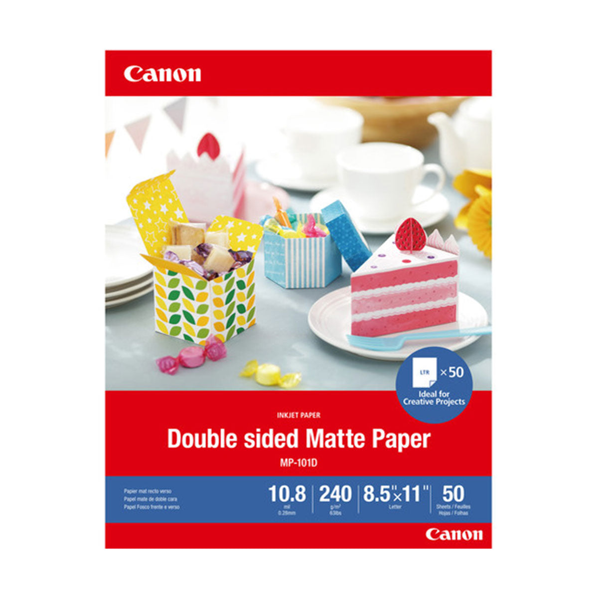 Canon Double-Sided Matte Photo Paper (8.5 x 11", 50 Sheets)