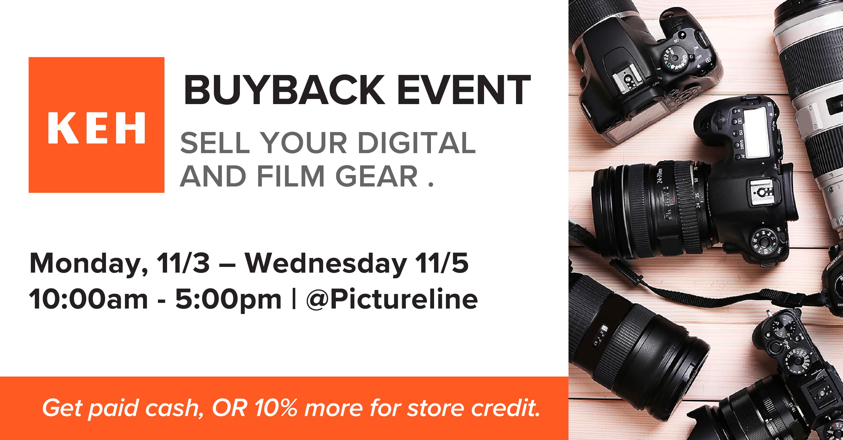 KEH Buyback Event—Nov. 3-5