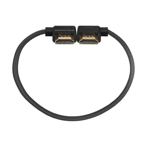 Kondor Blue 12” Right-Angle to Left-Angle Full HDMI Cable (Black)