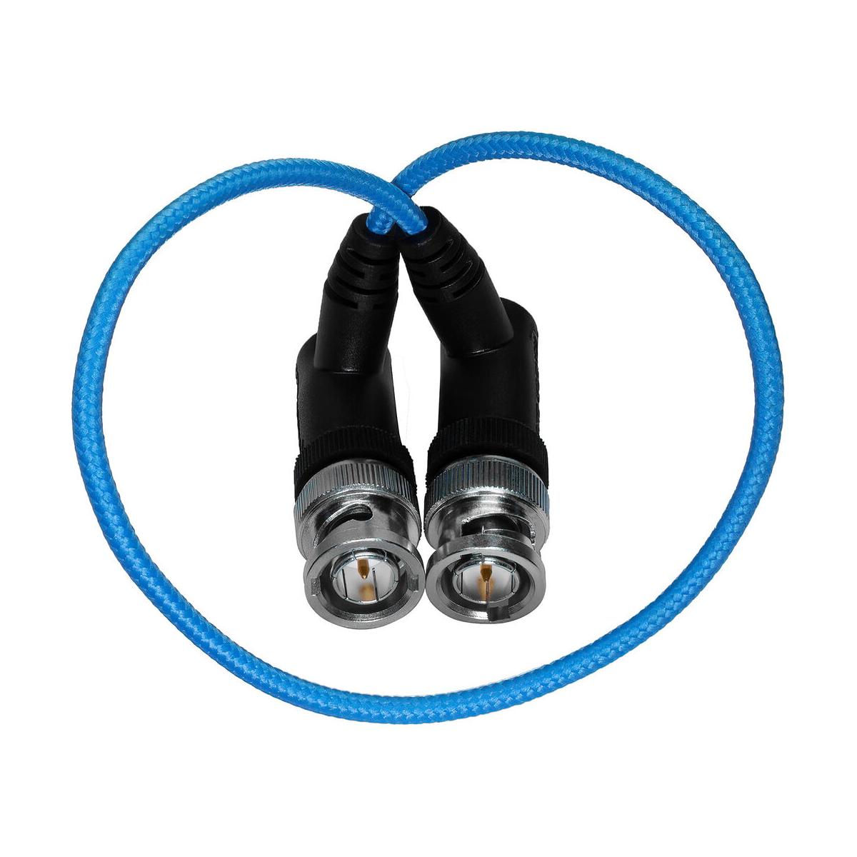 Kondor Blue 12" Ultra Thin 3G Right-Angle SDI-BNC Cable (Blue)