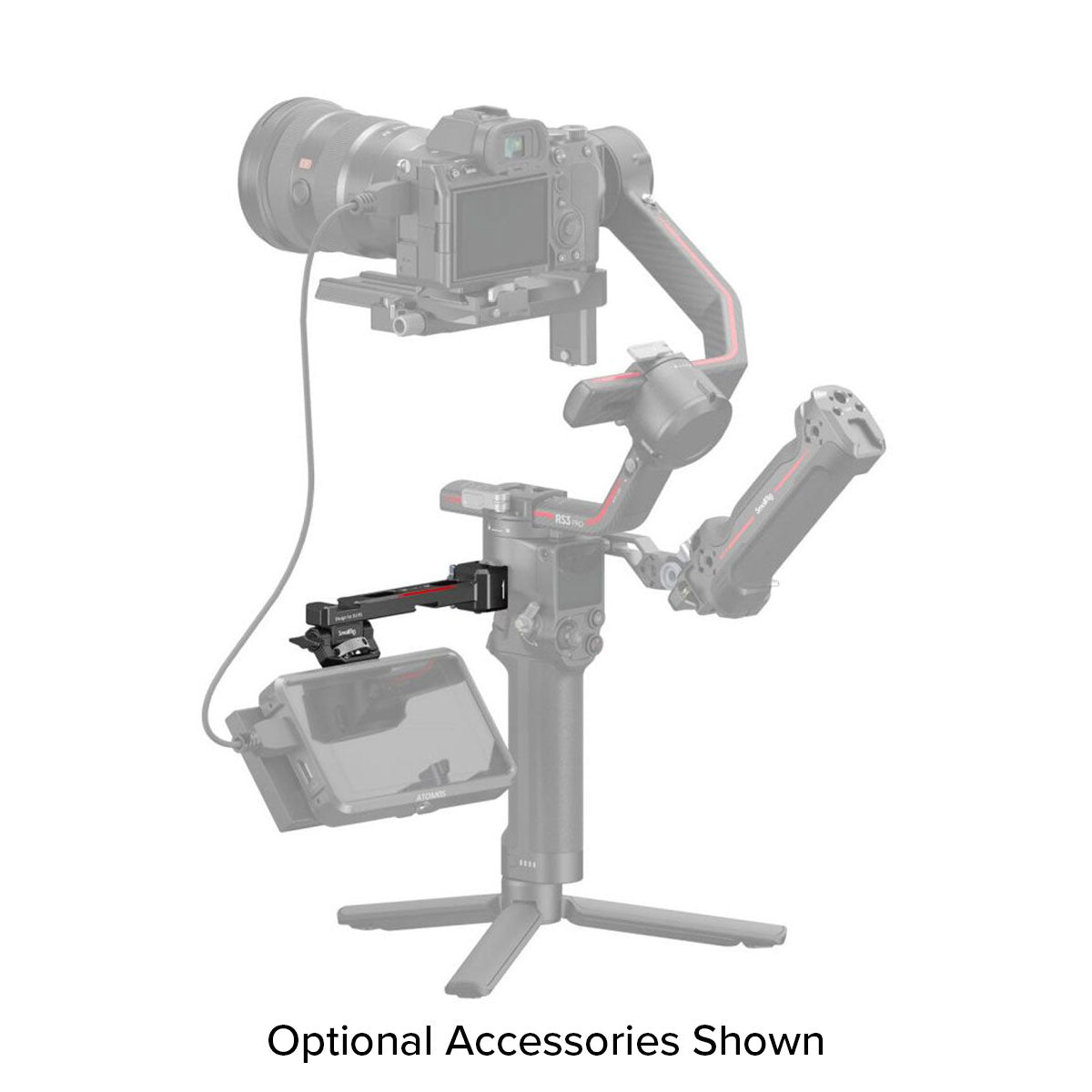 SmallRig Monitor Mounting Support with NATO Clamp for DJI RS Gimbals