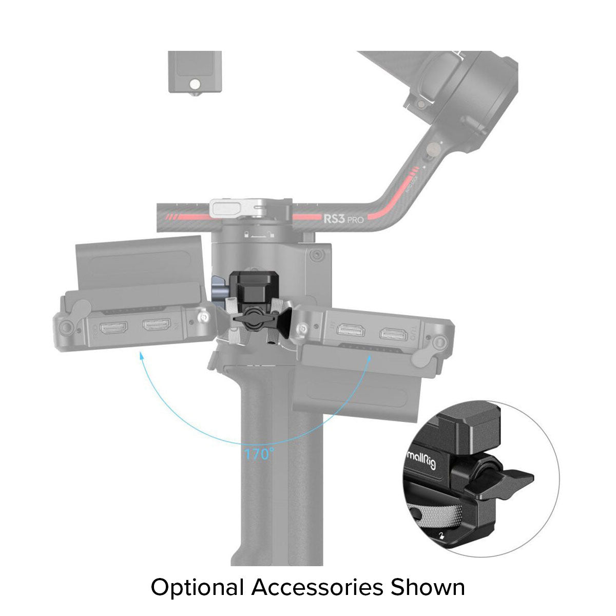 SmallRig Monitor Mounting Support with NATO Clamp for DJI RS Gimbals