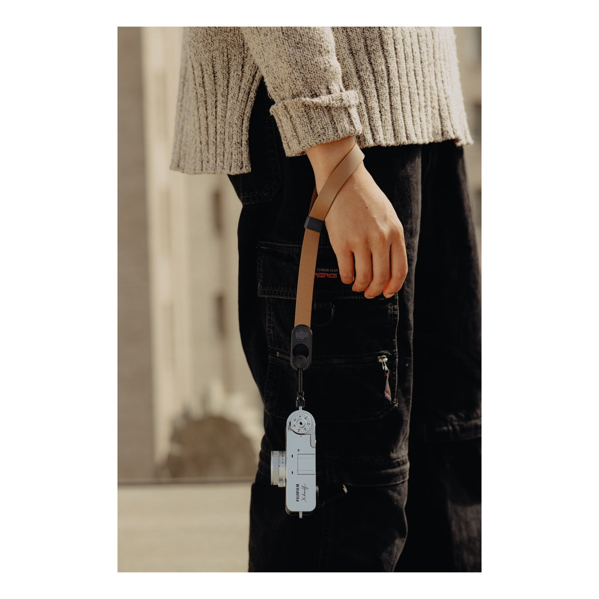 Peak Design Cuff Leather Camera Wrist Strap - Tan
