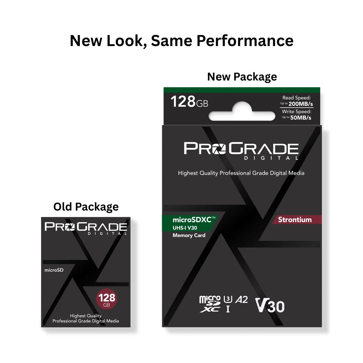 ProGrade Digital 128GB UHS-I microSDXC (V30) Strontium Memory Card with SD Adapter