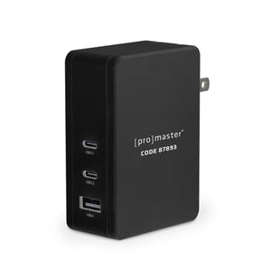 ProMaster GaN 3-Port 100W USB Wall Charger