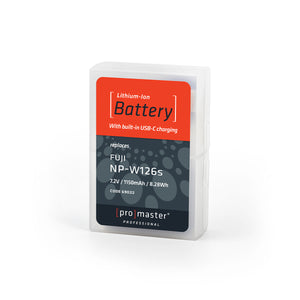 ProMaster NP-W126s Li-ion Battery with USB-C Charging for Fuji
