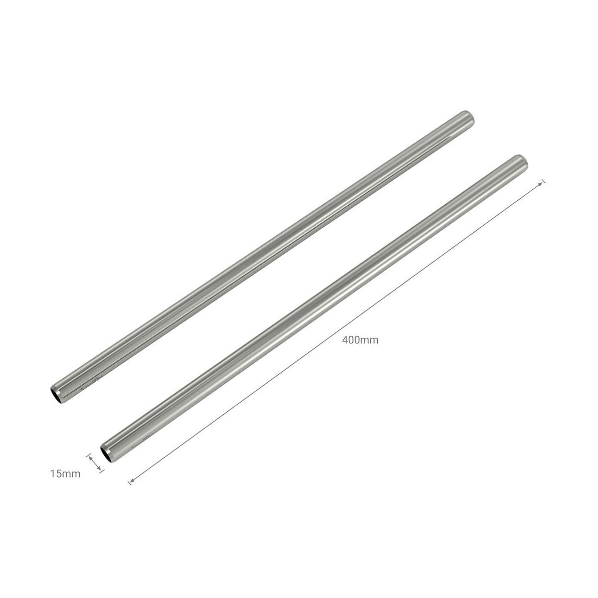 SmallRig 15mm Stainless Steel Rod (Pair, Silver 16")