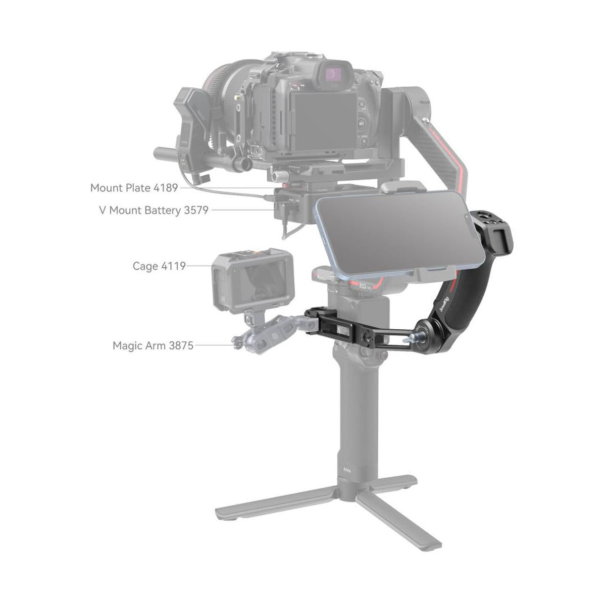 SmallRig Sling Handle for DJI RS 2 / RSC 2 / RS 3 / RS 3 Pro / RS 3 Mini / RS 4 / RS 4 Pro / RS 4 Mini