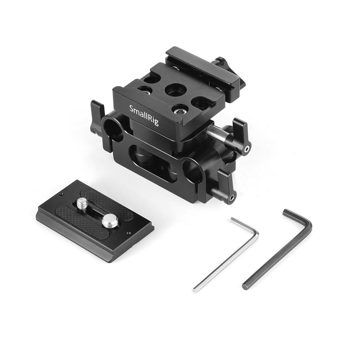 SmallRig Universal 15mm Rail Support System with Quick Release Knob
