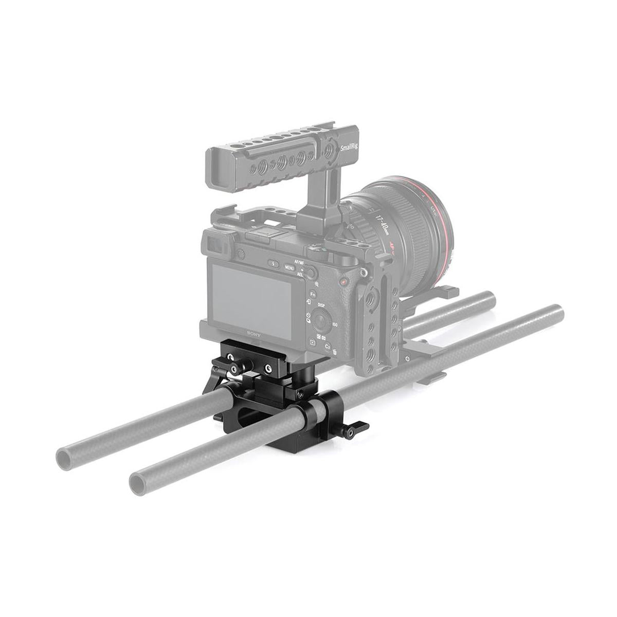SmallRig Universal 15mm Rail Support System with Quick Release Knob