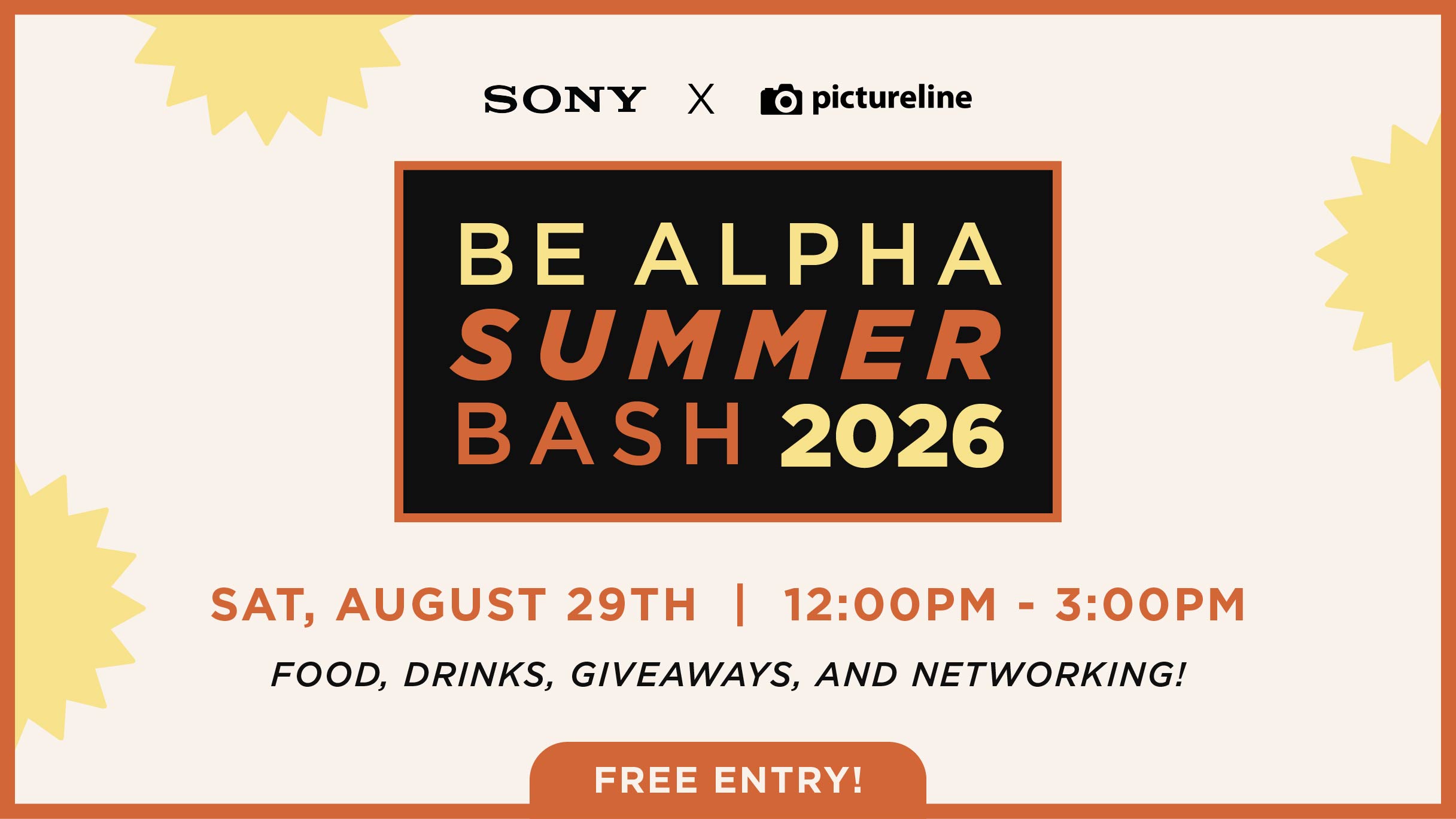 Sony Summer Bash—August 29th, 2026