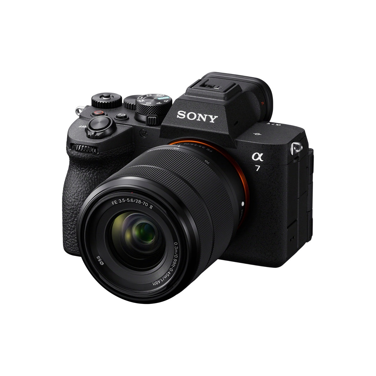 Sony Alpha a7 V with FE 28-70mm f3.5-5.6 OSS II Lens Kit Angled View Available at Pictureline