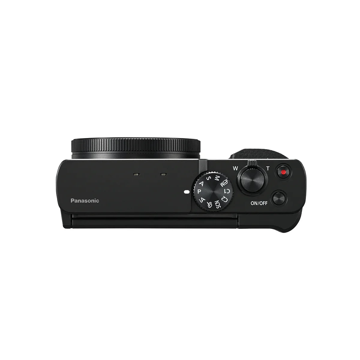 Panasonic Lumix DC-ZS99 Digital Camera in Black, top view