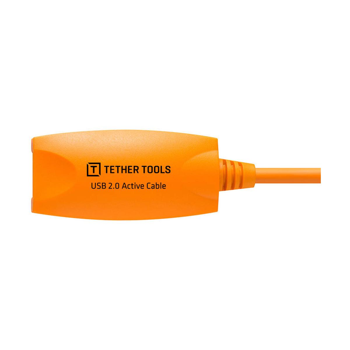 Tether Tools TetherPro USB 2.0 to USB Female Active Extension, 16' (5m), ORG