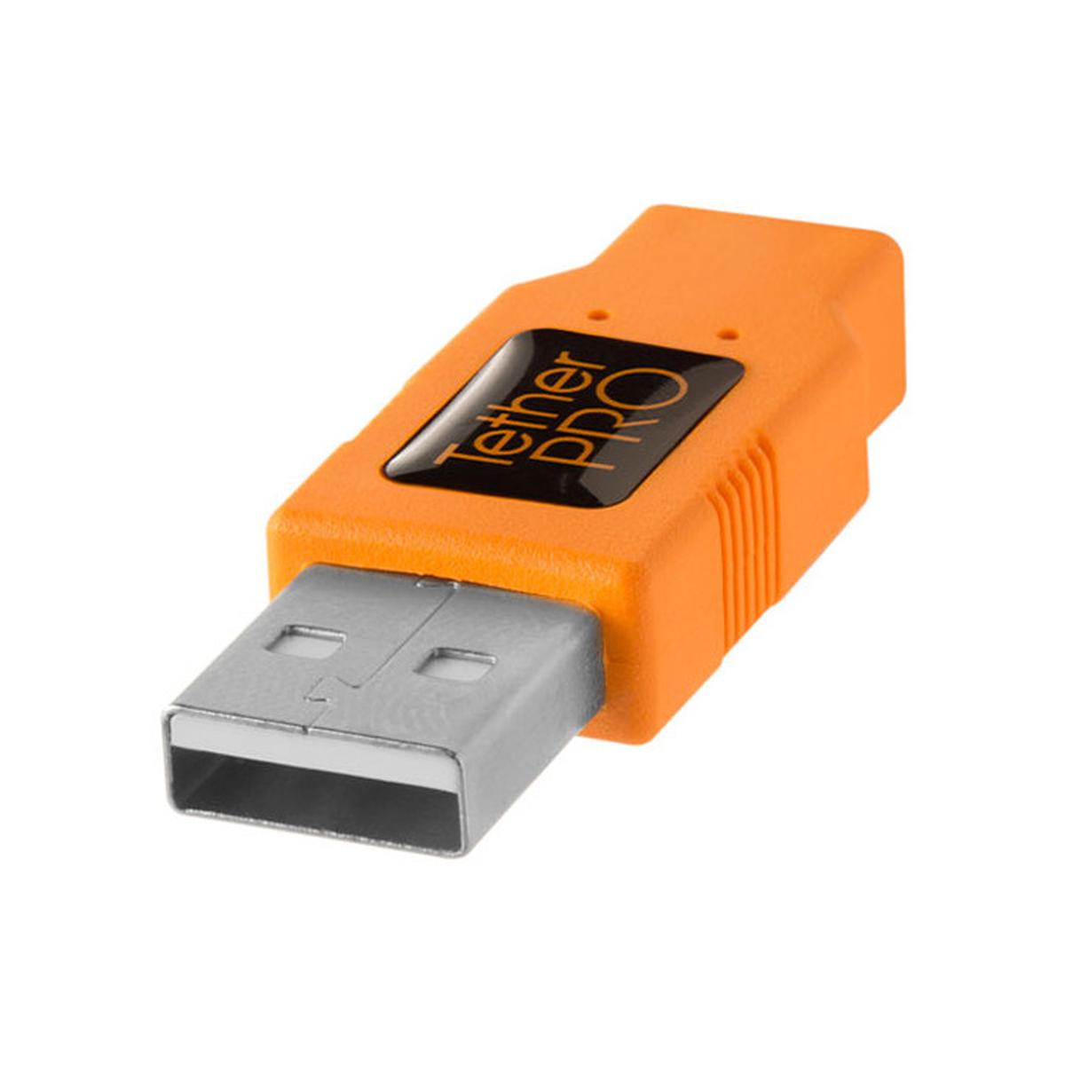 Tether Tools TetherPro USB 2.0 to USB Female Active Extension, 16' (5m), ORG