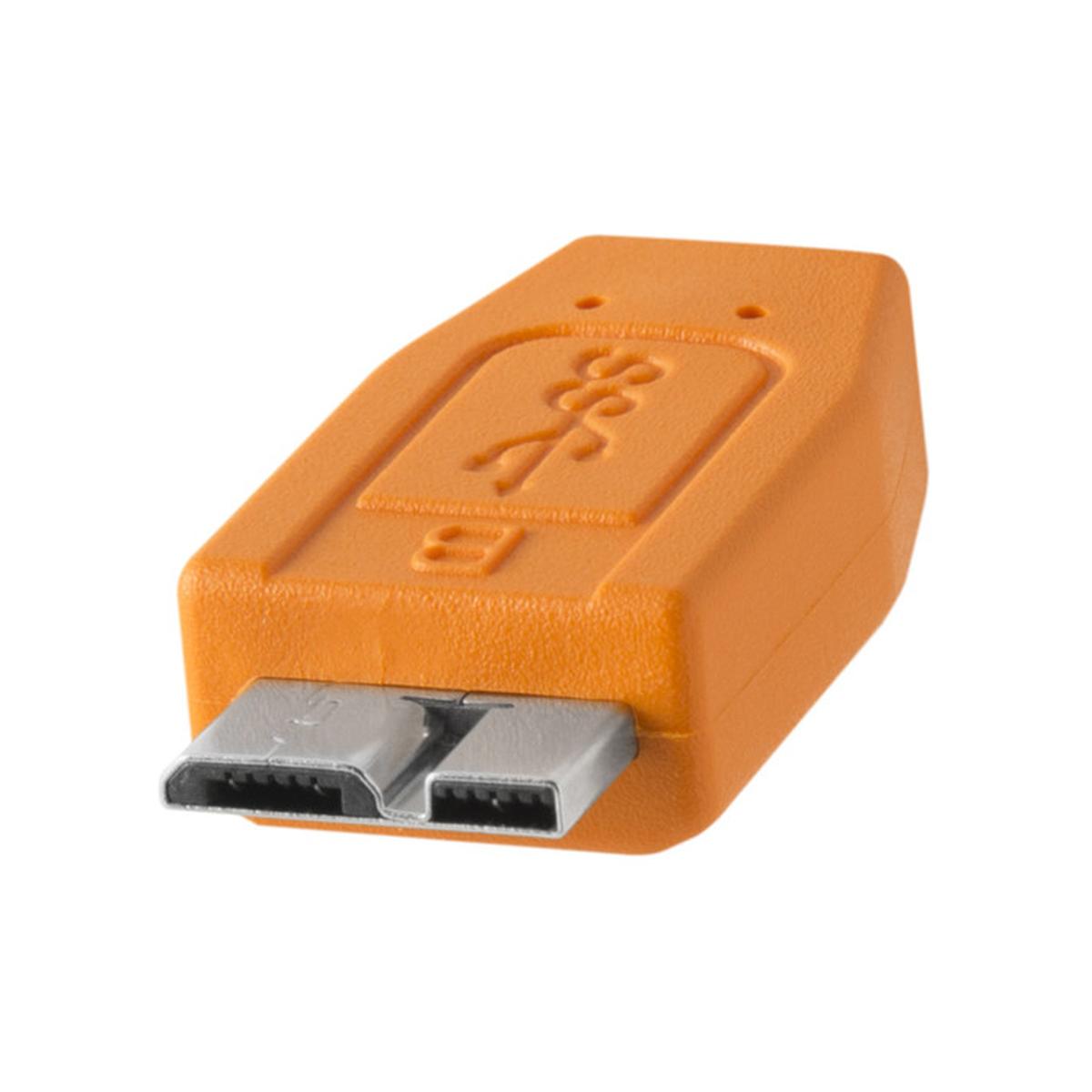 Tether Tools TetherPro USB 3.0 to Micro-B, 15' (4.6m), ORG