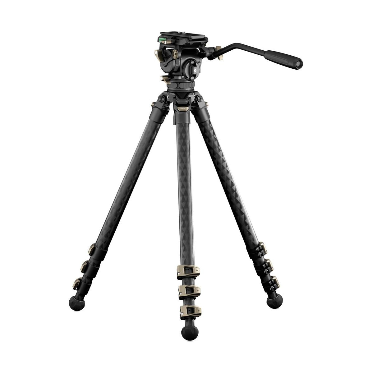 Tilta CT08 Cine Fluid Head with 3-Stage Carbon Fiber Tripod Legs (Space Gray)