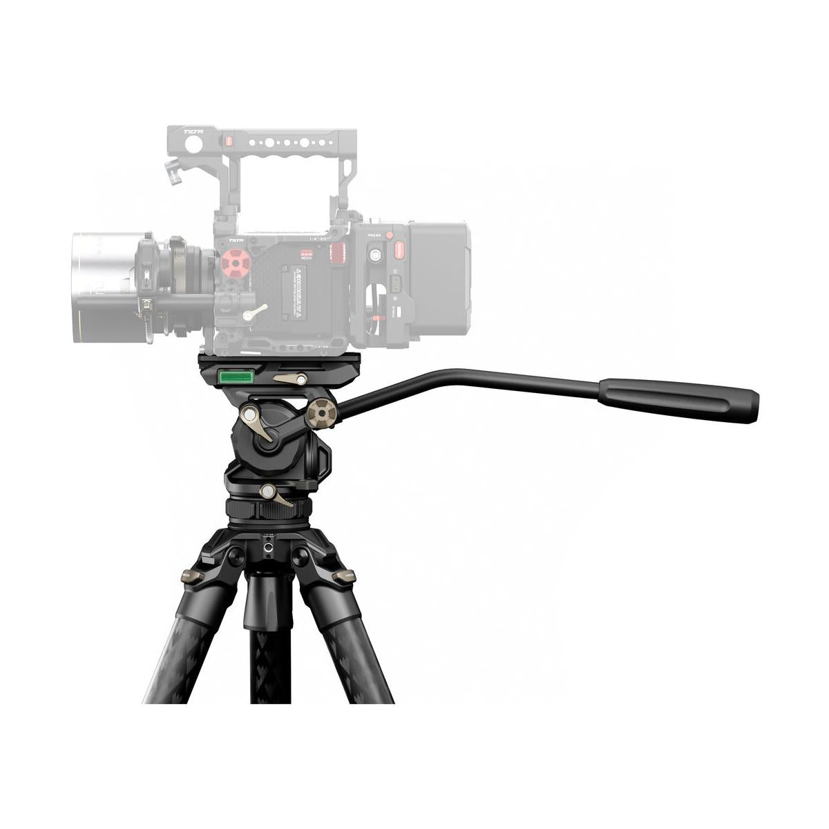 Tilta CT08 Cine Fluid Head with 3-Stage Carbon Fiber Tripod Legs (Space Gray)