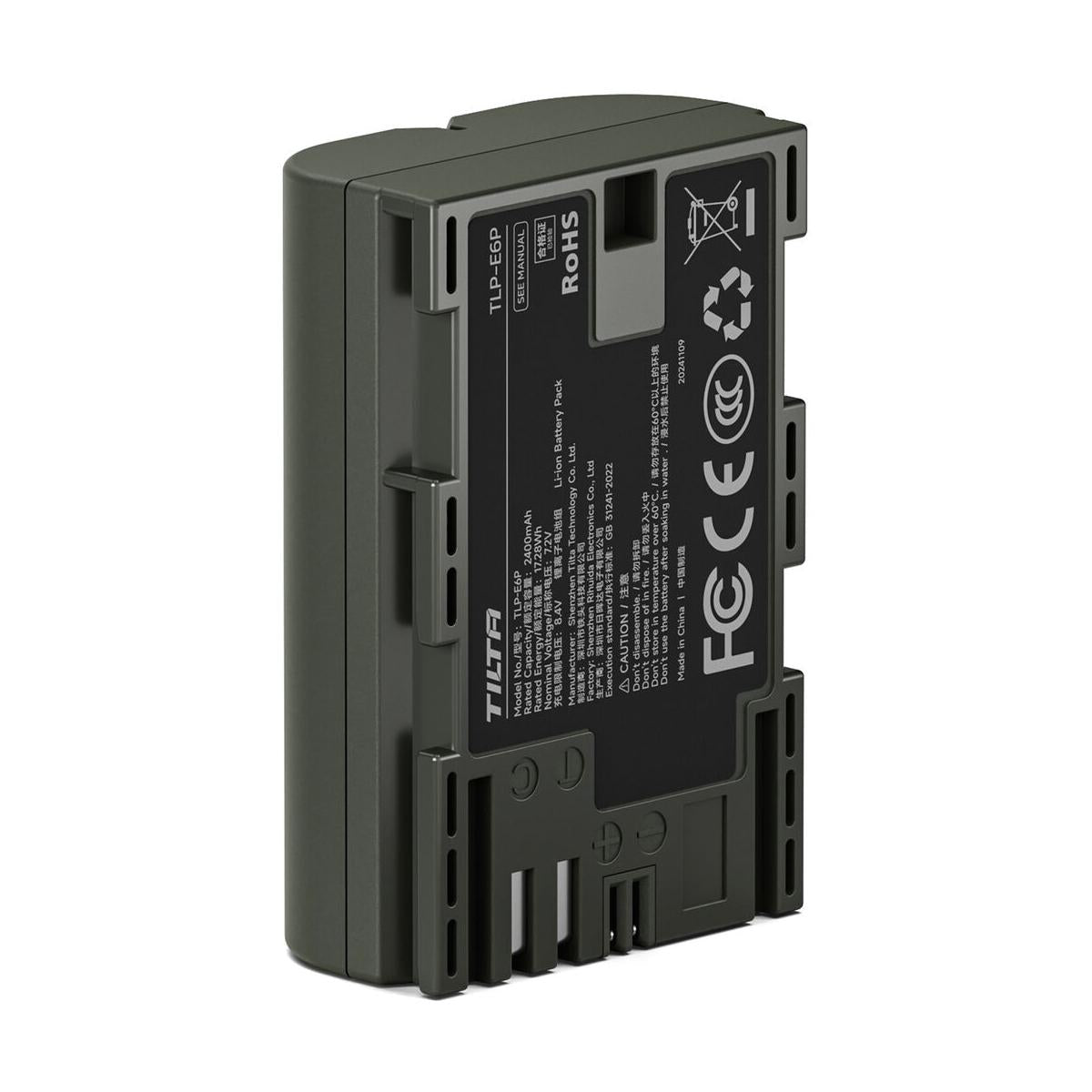 Tilta LP-E6P Battery with USB-C Charging for Canon (2400mAh)