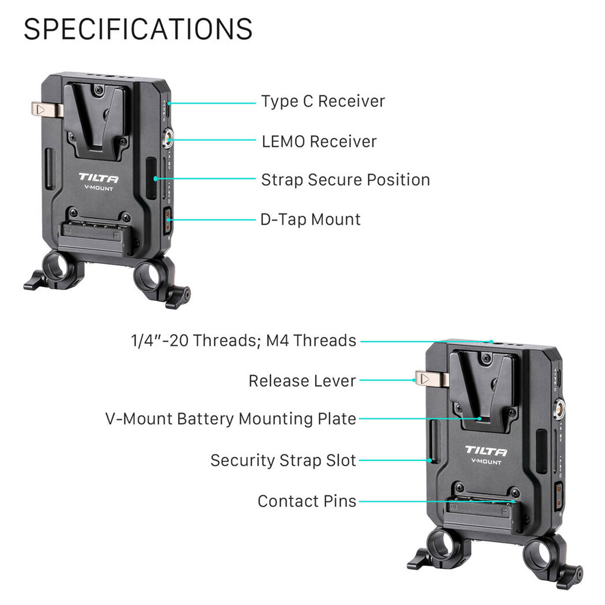 Tilta Mini PD V-Mount Battery Plate