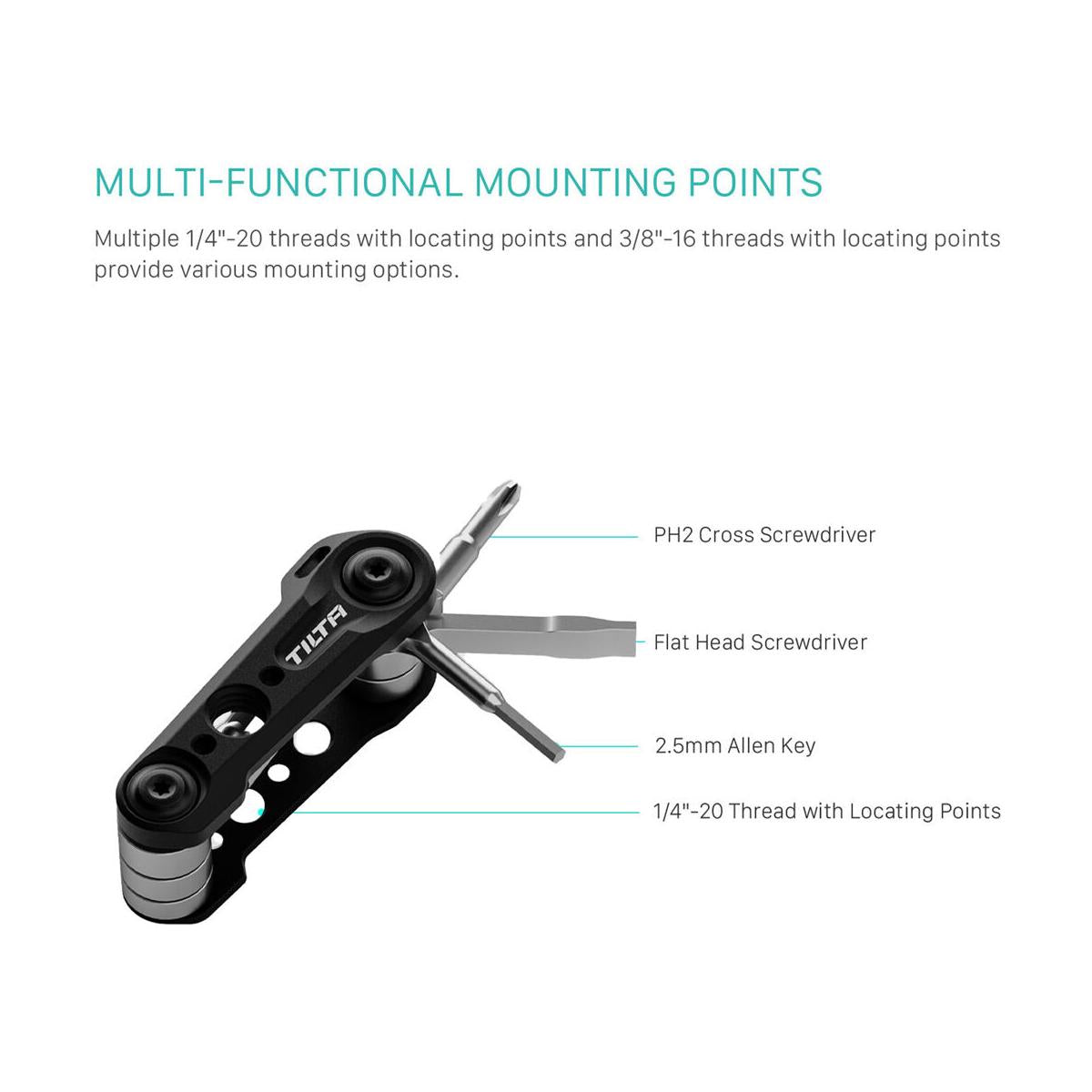 Tilta Multi-Functional Mini Tool Kit (Titanium Gray)