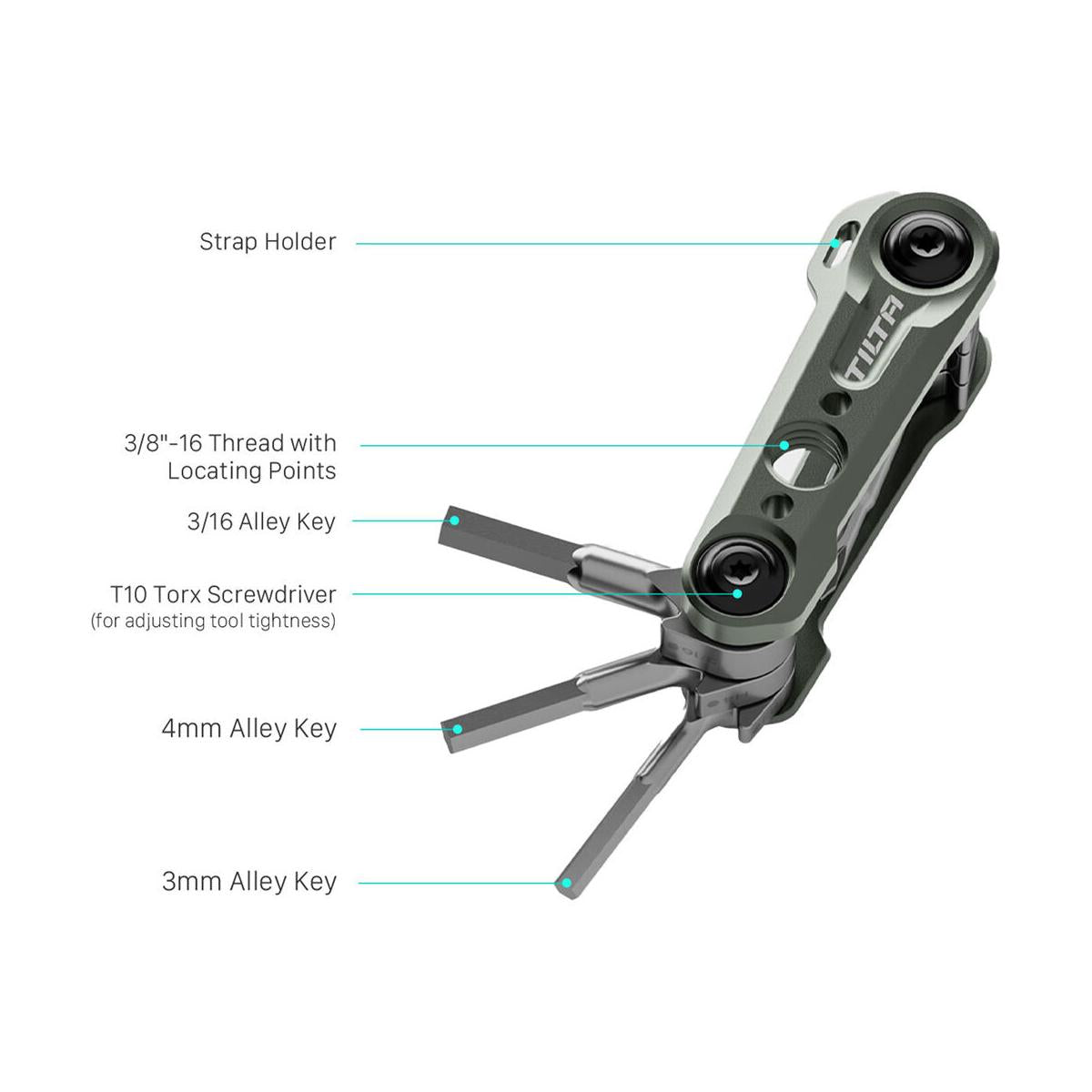 Tilta Multi-Functional Mini Tool Kit (Titanium Gray)