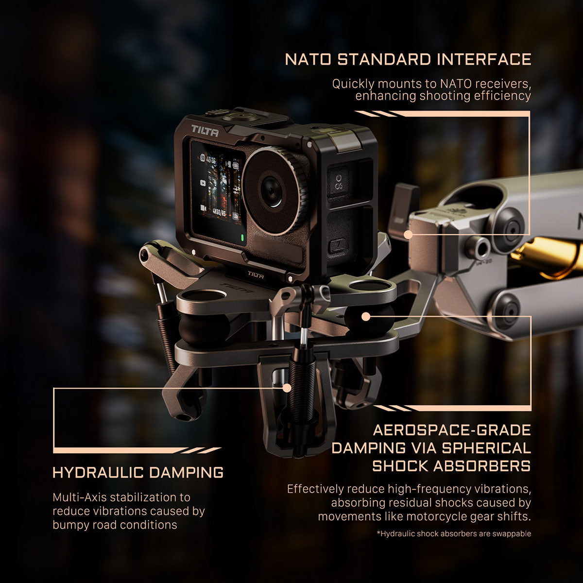 Tilta Universal Shock-Absorbing Head for Hydra Alien Mini