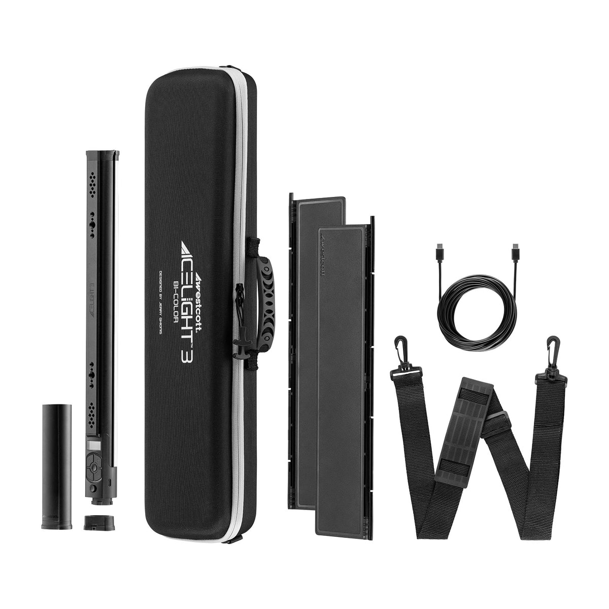 Westcott Ice Light 3 Bi-Color LED Kit with Battery Grip & Barndoors