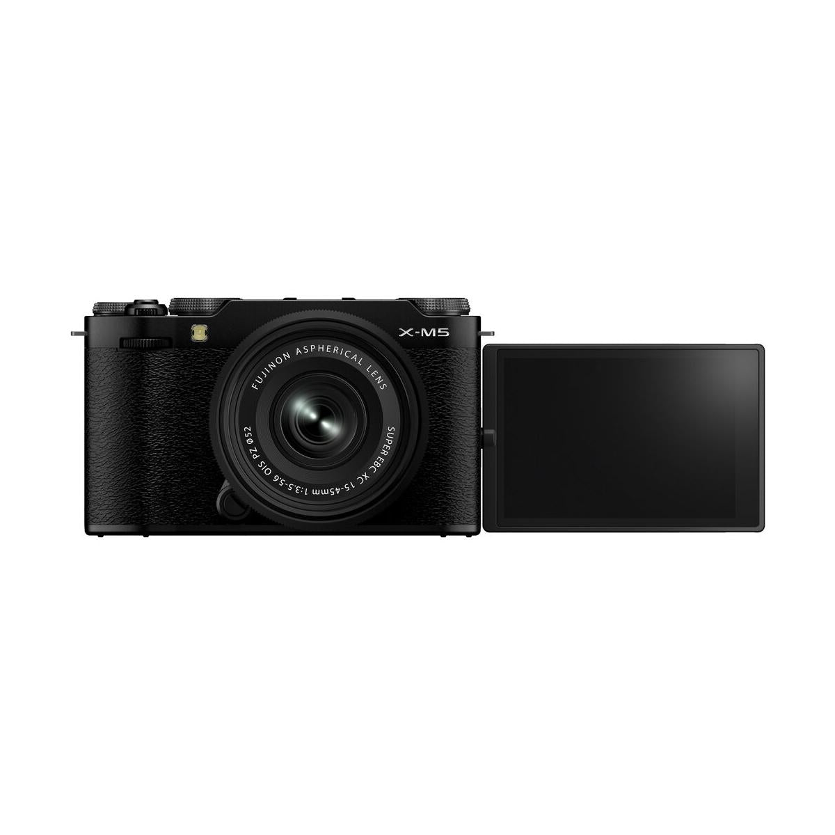 超美品‼️ FUJIFILM X-M5 ブラック+XC15-45mmOIS PZ Fujifilm X-M5 Mirrorless Camera with 15-45mm Lens (Black)