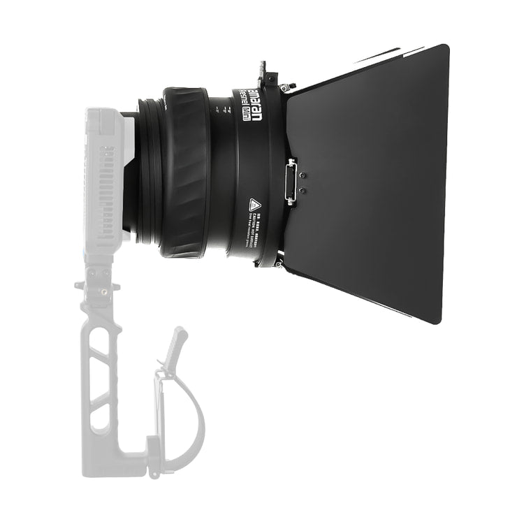 Amaran Mini Fresnel for Ray 60c & 120c — side view mounted on compatible light view
