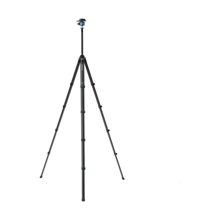 Benro BlackBird Carbon Fiber Tripod with G36PT Inverted Ball Head — fully extended tripod view
