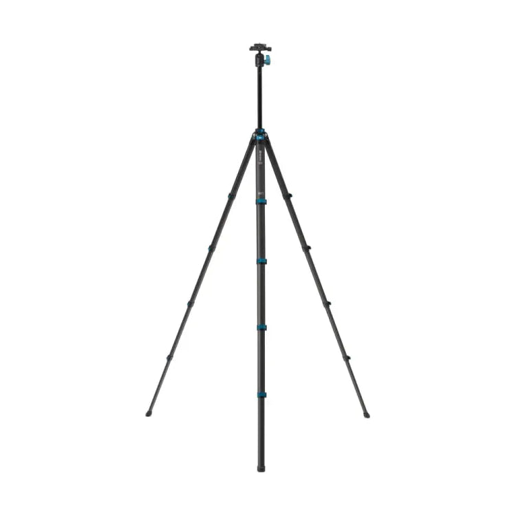 Benro BlackBird Carbon Fiber Tripod with N00P Ball Head — fully extended tripod view view