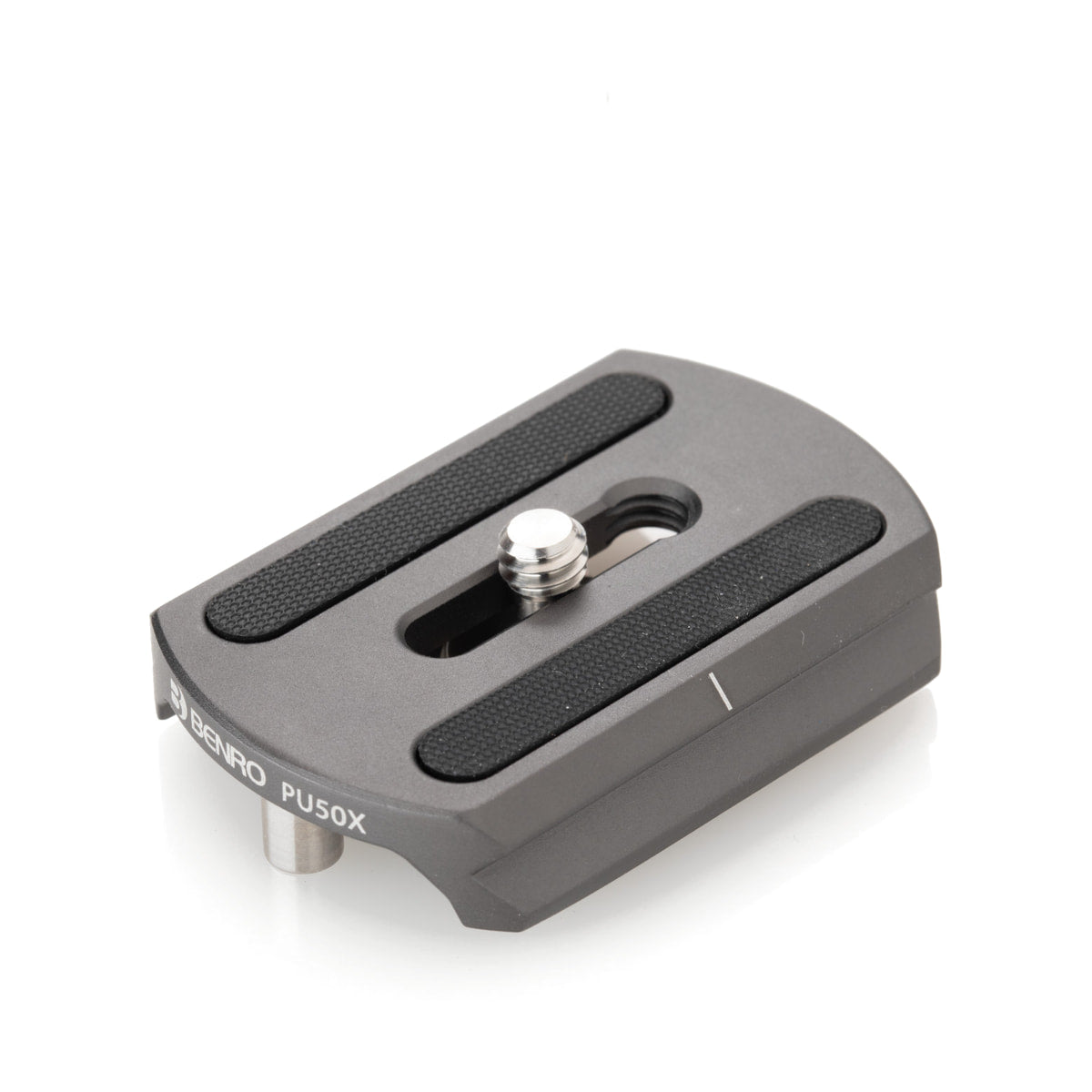 Benro VX20 Two Series Arca-Type Aluminum Ball Head — top view of included pu50x quick release plate view