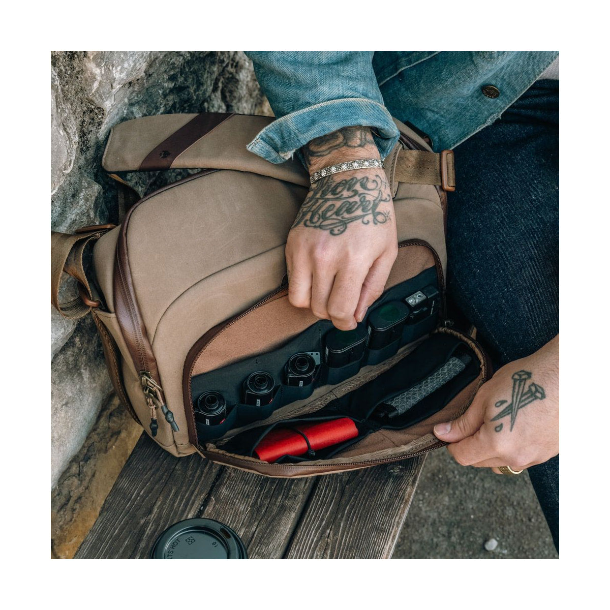 Clever Supply Camera Sling V2 Tan — view 4 view