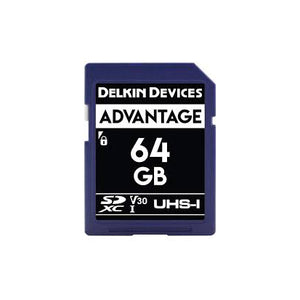 Delkin 64GB ADVANTAGE UHS-I (V30) SDXC Memory Card