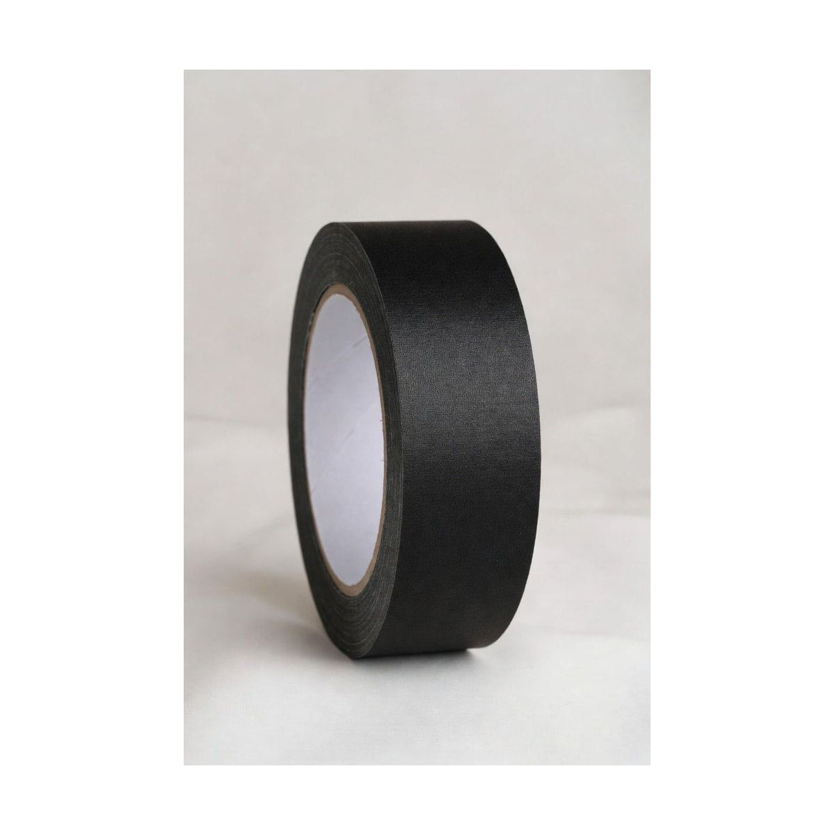 Filmcraft EZGaff Gaffer Tape Black 2”x55yd — single black tape roll upright product view view