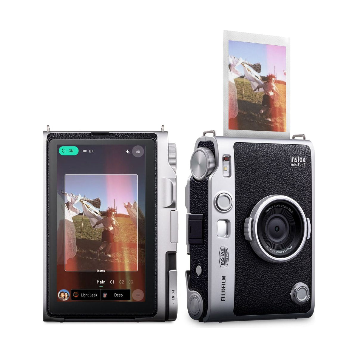 Fujifilm INSTAX Mini Evo 2 Hybrid Instant Film Camera — front view
