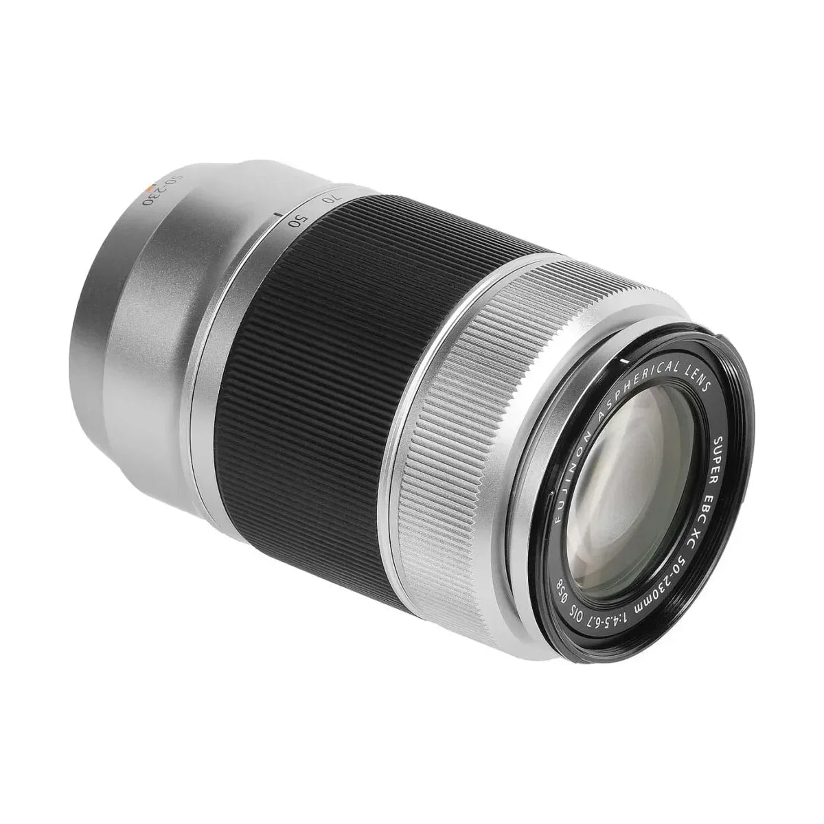 Fujifilm XC 50-230mm f4.5-6.7 OIS II Lens (Silver) — front view