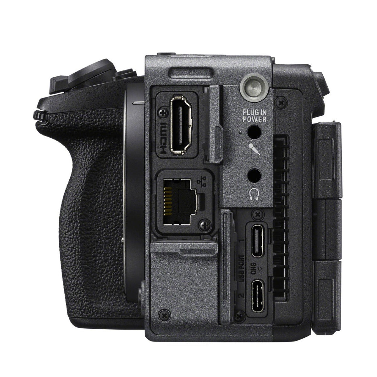 Sony FX5 full-frame cinema camera with XLR handle unit, product view 8