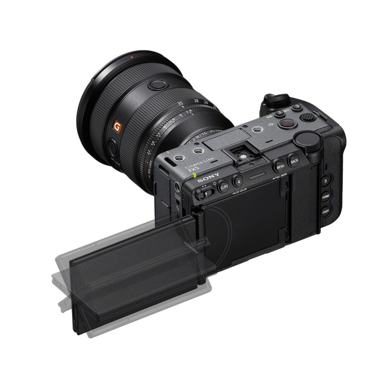 Sony FX5 full-frame cinema camera with XLR handle unit, product view 11