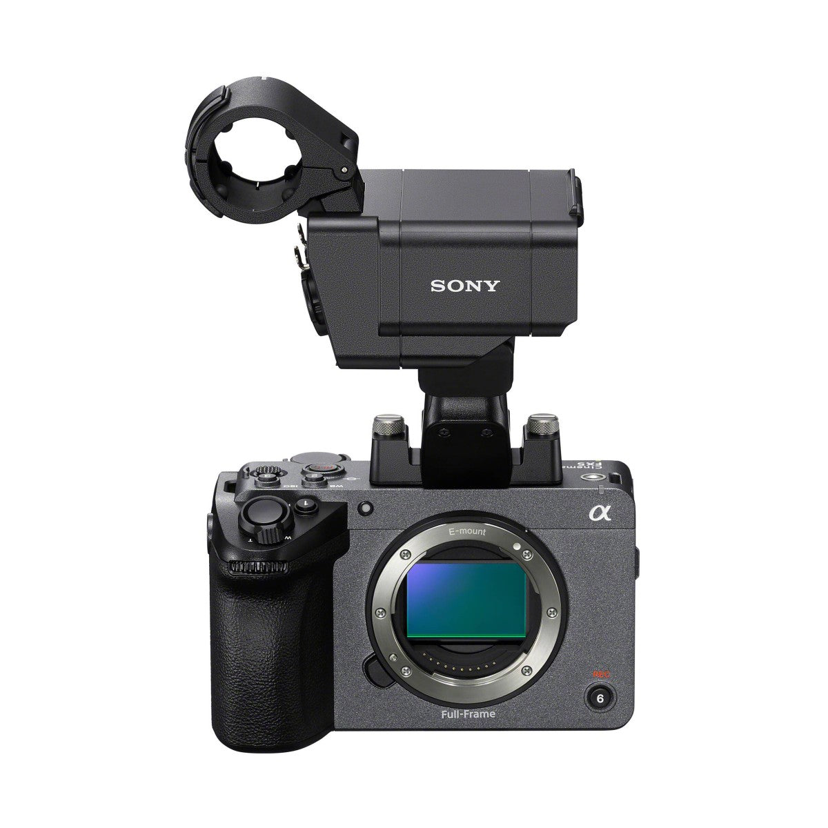 Sony FX5 full-frame cinema camera with XLR handle unit, product view 1