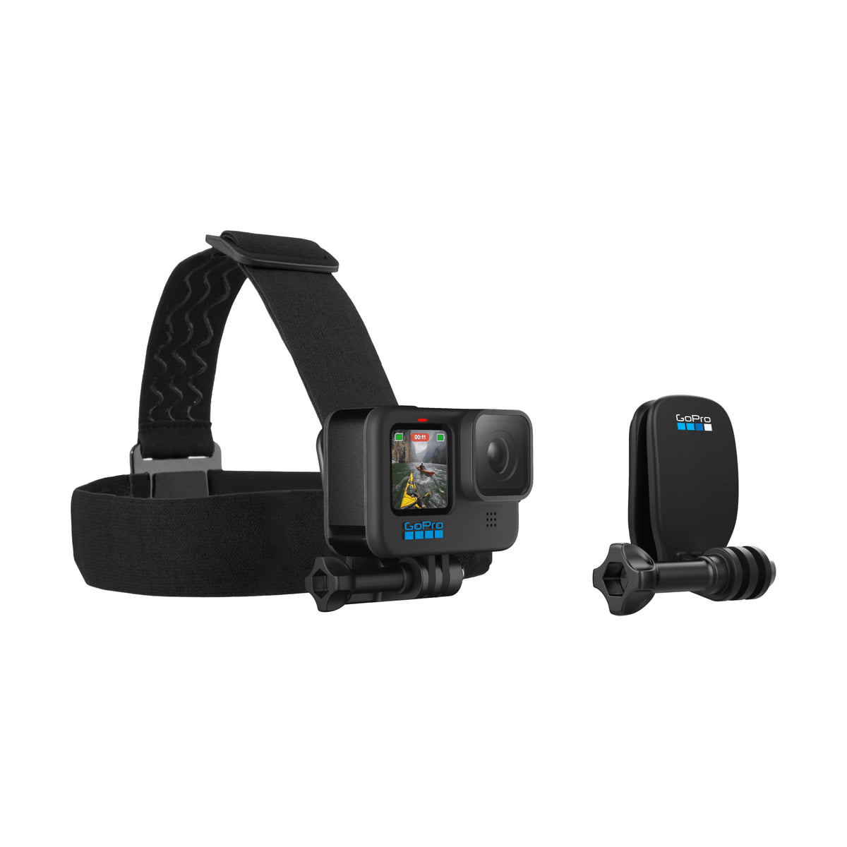 GoPro Head Strap + QuickClip — head strap and quickclip with gopro camera alternate studio view view