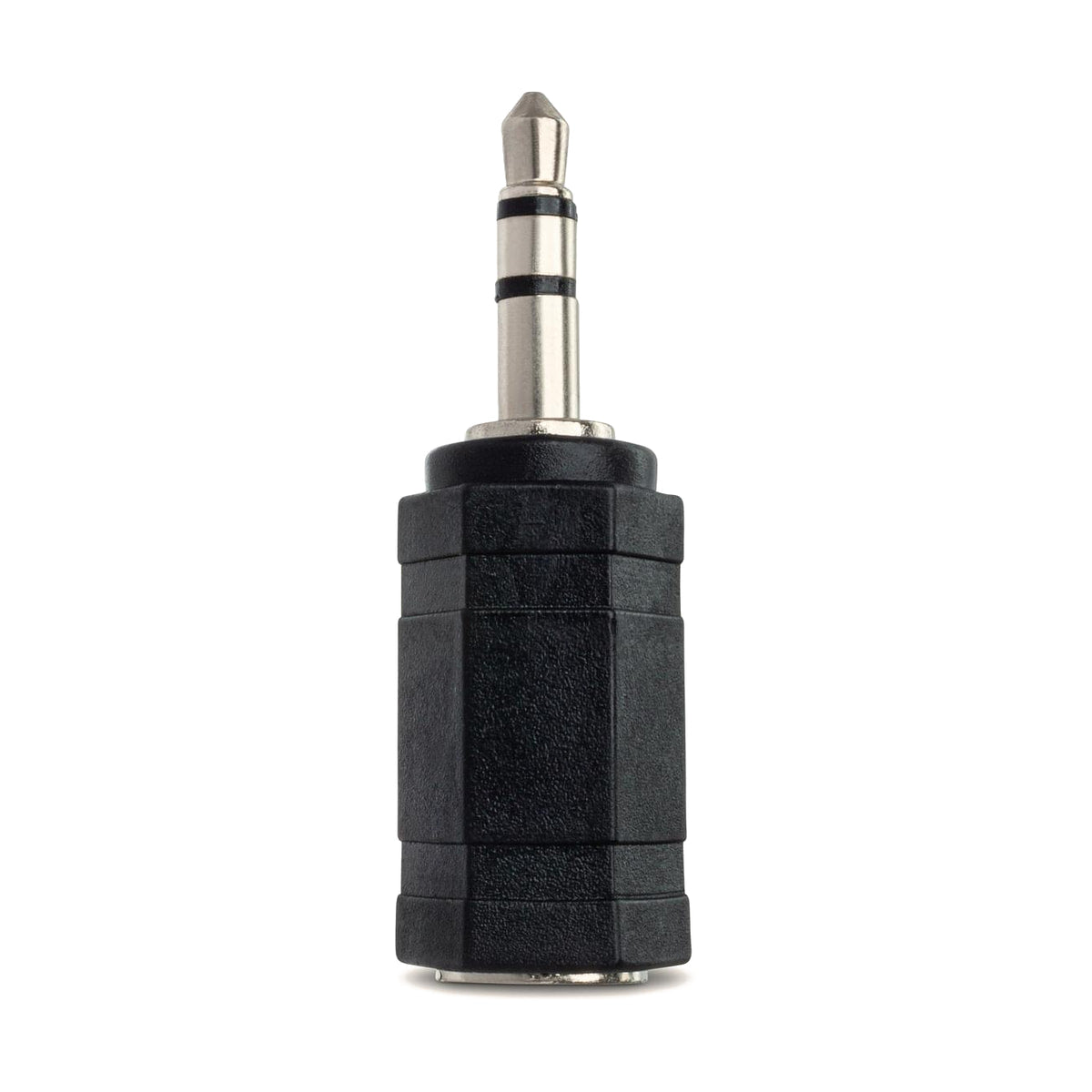 Hosa 2.5mm Female to 3.5mm Male Adapter — vertical side product view view