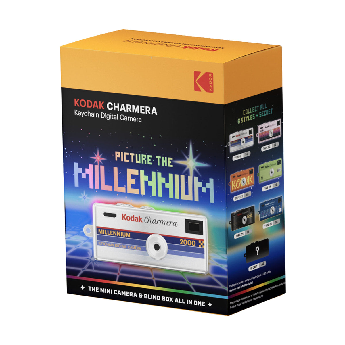 Kodak Charmera Millenium Edition Key Chain Digital Camera (Blind Box) — single blind box package view