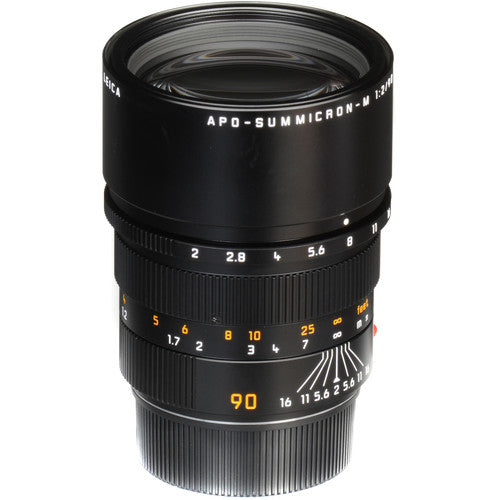 Leica 90mm f/2 APO-Summicron-M ASPH Lens (Black Anodized)