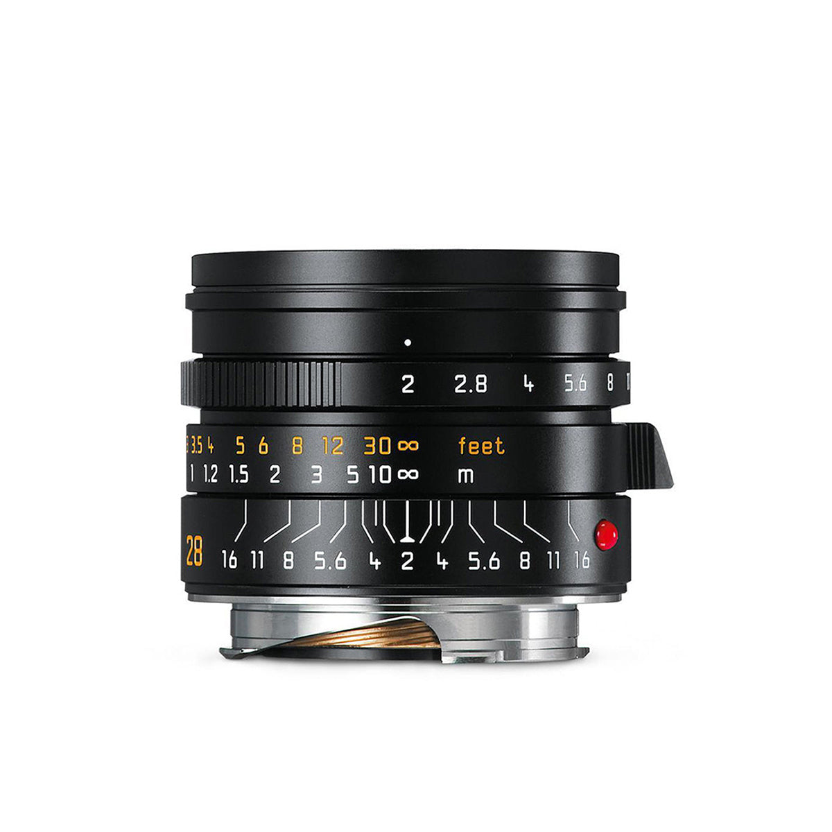 Leica 28mm f/2 Summicron-M ASPH Lens (Black Anodized)